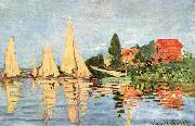 Claude Monet Regatta bei Argenteuil oil painting reproduction
